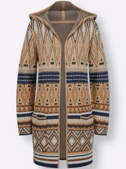 Longstrickjacke
