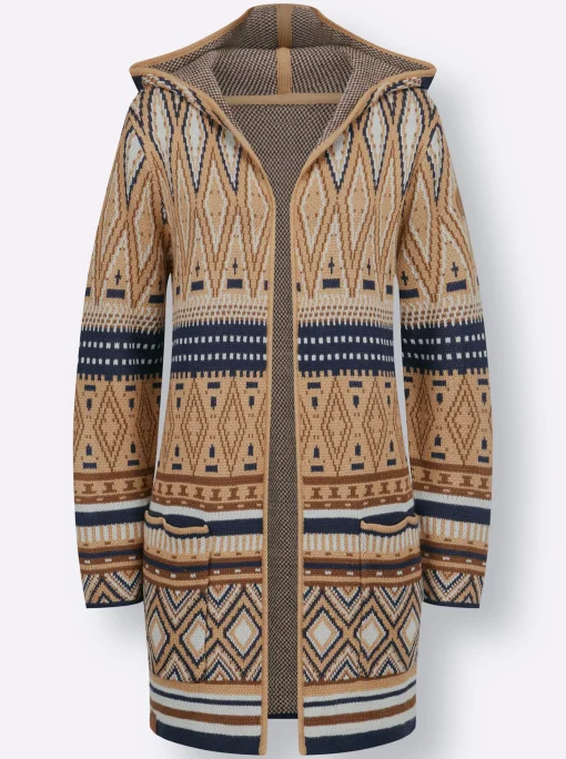 Longstrickjacke
