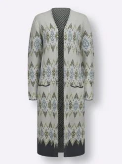 Longstrickjacke