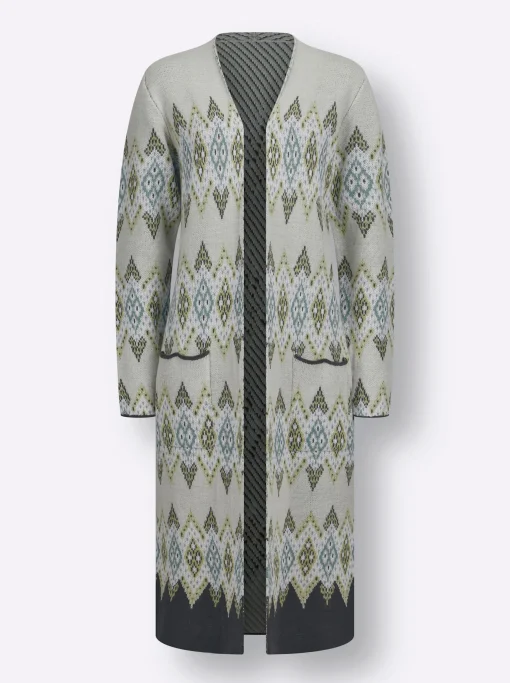 Longstrickjacke