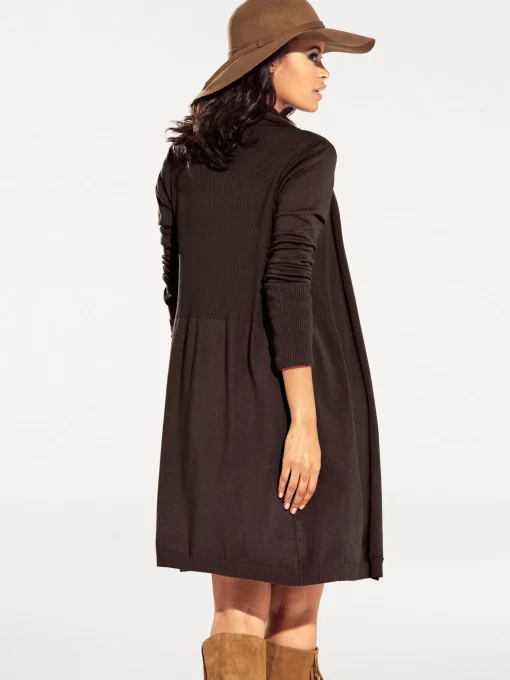 Longstrickjacke in geschmeidigem Feinstrick