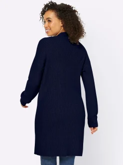 Longstrickjacke mit 2 Taschen