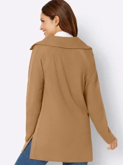 Longstrickjacke mit Glitzersteinchen