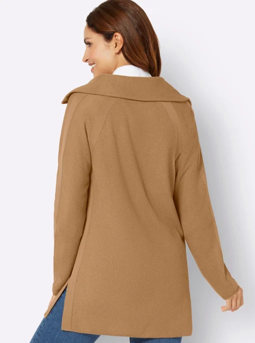 Longstrickjacke mit Glitzersteinchen