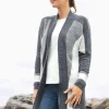Longstrickjacke mit grafischem Strick-Muster