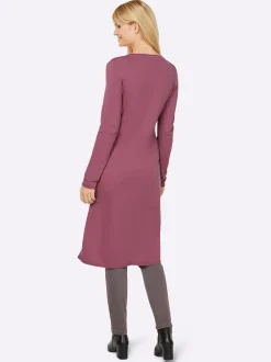 Longstrickjacke mit Seitenschlitzen