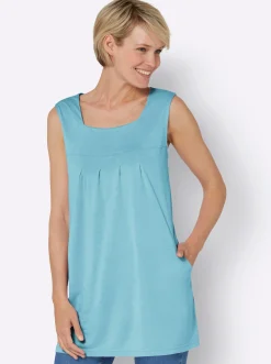 Longtop mit Kellerfalte vorne