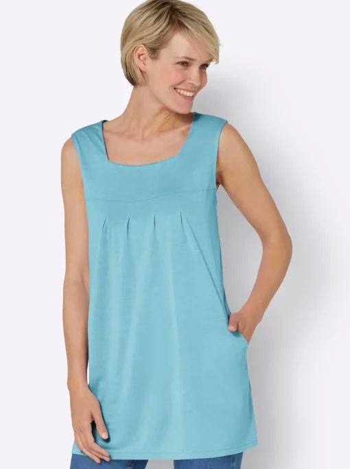 Longtop mit Kellerfalte vorne
