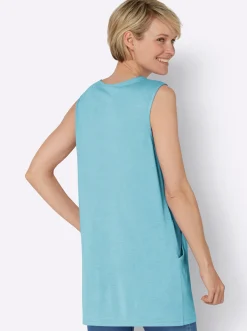 Longtop mit Kellerfalte vorne