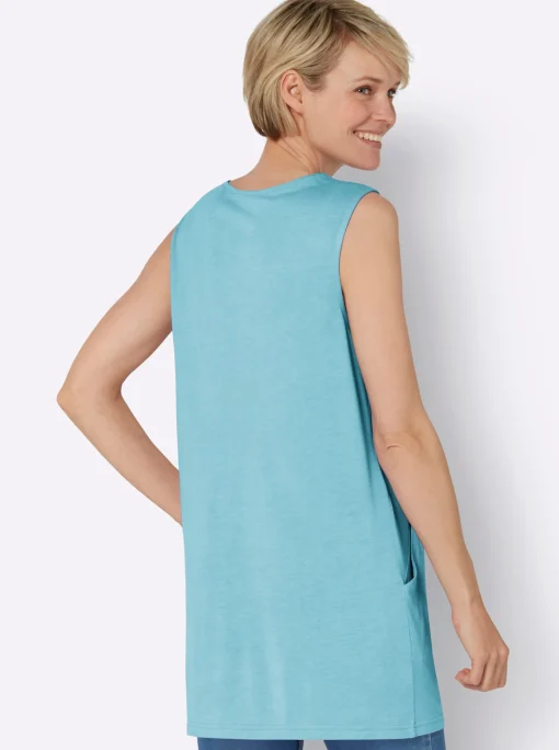 Longtop mit Kellerfalte vorne