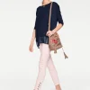 Oversize-Shirt mit Chiffon-Saum
