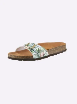 Pantolette aus Leder-Imitat