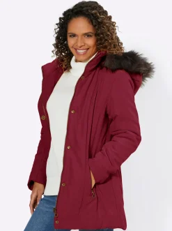 Parka mit abnehmbarem Pelz-Imitat