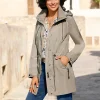 Parka mit Jerseyfutter in Melange-Optik
