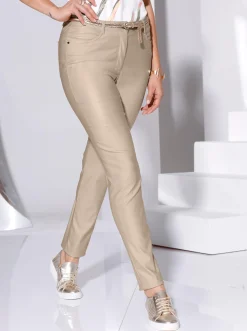 5-Pocket-Hose in Leder-Optik