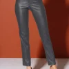 5-Pocket-Hose in Leder-Optik