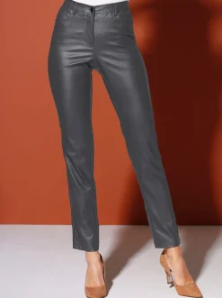 5-Pocket-Hose in Leder-Optik