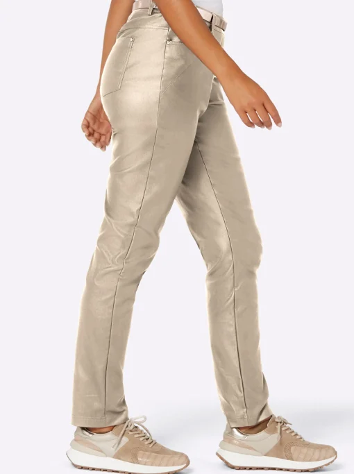 5-Pocket-Hose in Leder-Optik