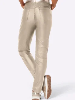 5-Pocket-Hose in Leder-Optik