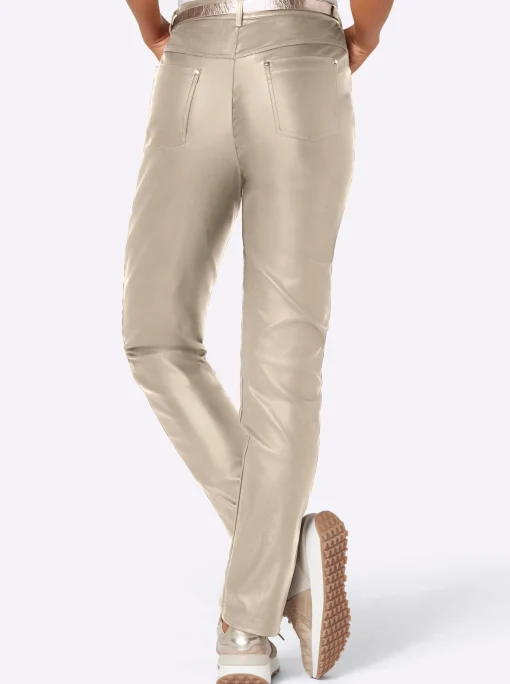 5-Pocket-Hose in Leder-Optik