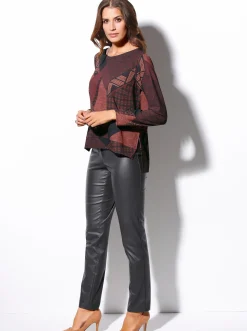 5-Pocket-Hose in Leder-Optik