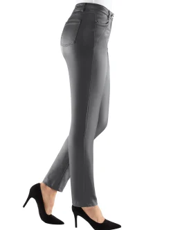 5-Pocket-Hose in Leder-Optik