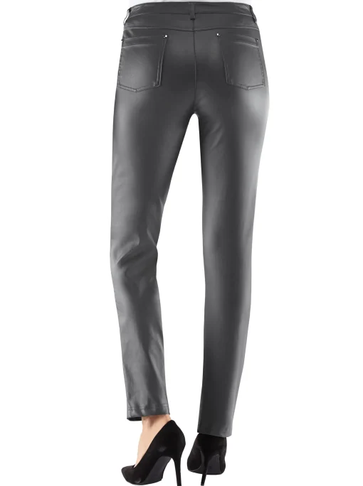 5-Pocket-Hose in Leder-Optik