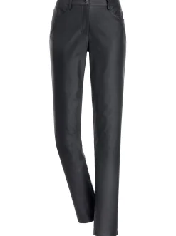 5-Pocket-Hose in Leder-Optik
