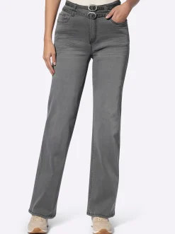 5-Pocket-Hose inklusive Denim-Gürtel