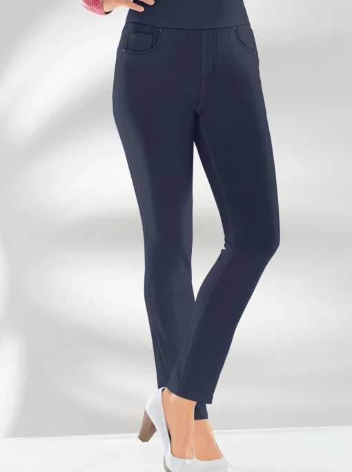5-Pocket-Hose mit hohem Bund