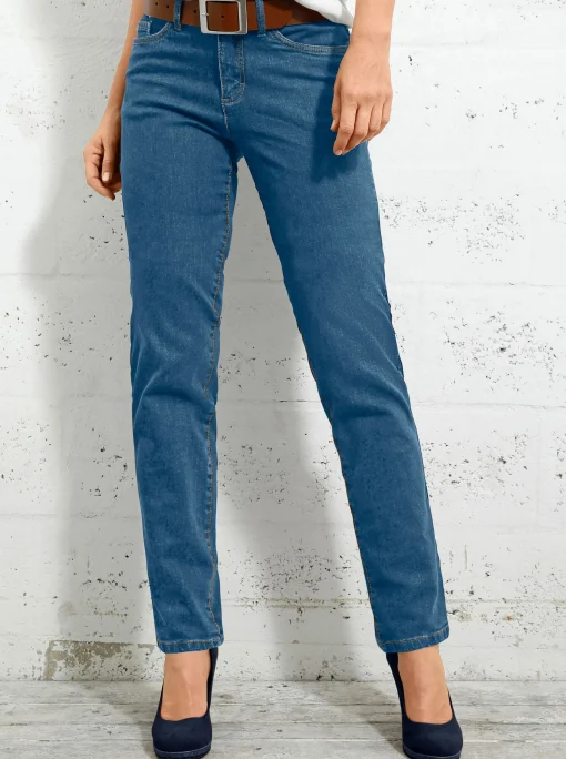5-Pocket-Jeans mit bestickten Gesäßtaschen
