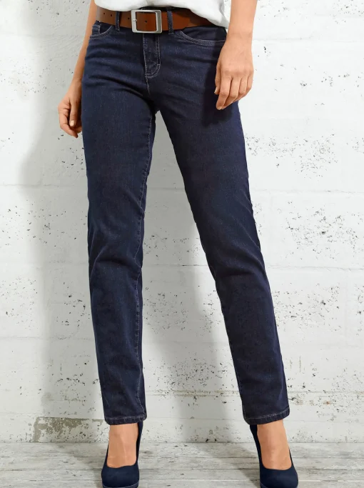 5-Pocket-Jeans mit bestickten Gesäßtaschen