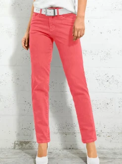 5-Pocket-Jeans mit bestickten Gesäßtaschen