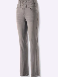 5-Pocket-Jeans mit dezent ausgestelltem Bein