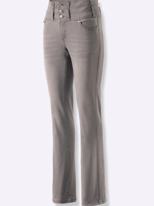 5-Pocket-Jeans mit dezent ausgestelltem Bein