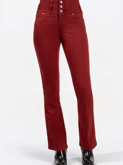 5-Pocket-Jeans mit dezent ausgestelltem Bein