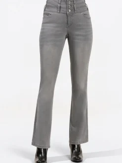 5-Pocket-Jeans mit dezent ausgestelltem Bein