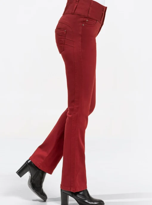 5-Pocket-Jeans mit dezent ausgestelltem Bein