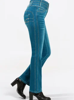 5-Pocket-Jeans mit dezent ausgestelltem Bein