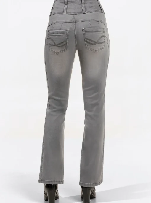 5-Pocket-Jeans mit dezent ausgestelltem Bein