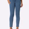 5-Pocket-Jeans mit Glitzersteinchen