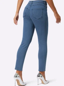 5-Pocket-Jeans mit Glitzersteinchen