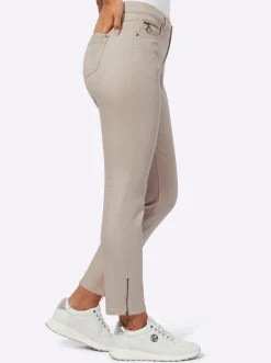5-Pocket-Jeans mit glänzender Beschichtung