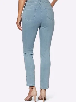 5-Pocket-Jeans mit goldfarbenen Knöpfen