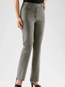 5-Pocket-Jeans mit innenliegendem Dehnbund
