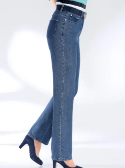 5-Pocket-Jeans mit innenliegendem Dehnbund