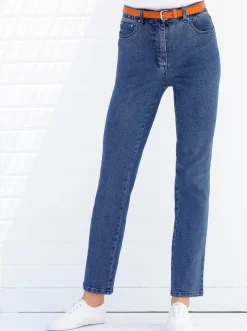 5-Pocket-Jeans mit innenliegendem Dehnbund