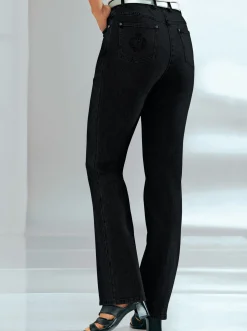 5-Pocket-Jeans mit innenliegendem Dehnbund