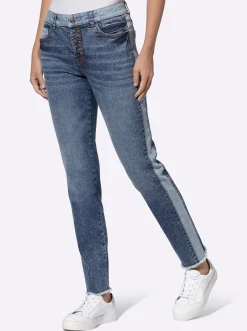 5-Pocket-Jeans mit Kontraststreifen