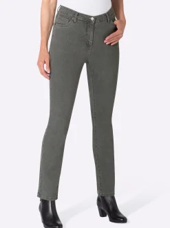 5-Pocket-Jeans mit Stickerei-Motiv